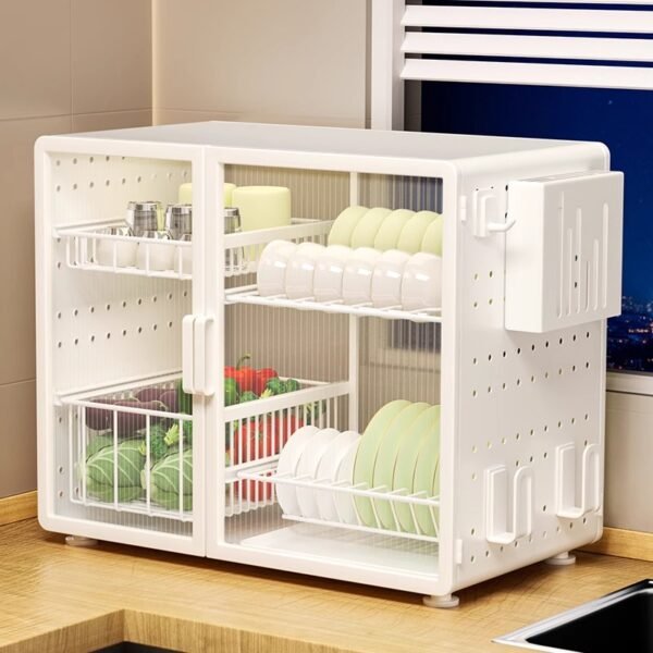 Seiko Kitchen Storage Rack Dish Rack Countertop Multifunctional Tableware Draining Rack - Image 2