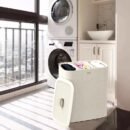 Luxury laundry basket for home use, large capacity, high-end laundry hamper