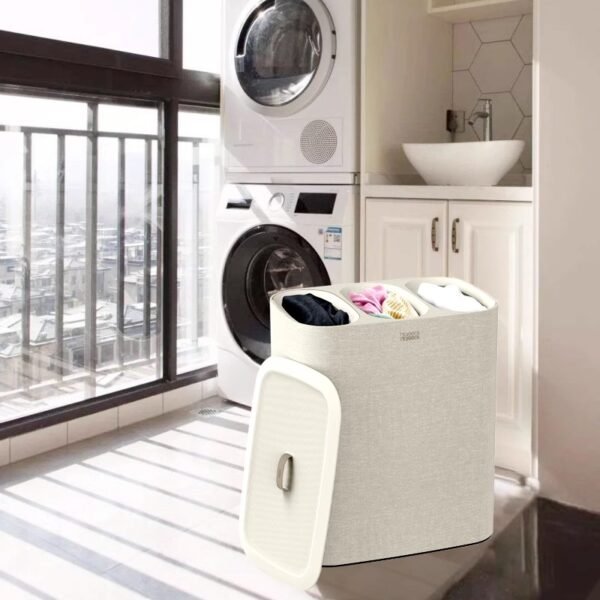 Luxury laundry basket for home use, large capacity, high-end laundry hamper - Image 2