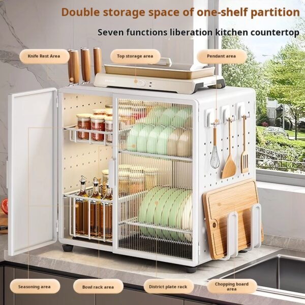 Seiko Kitchen Storage Rack Dish Rack Countertop Multifunctional Tableware Draining Rack - Image 3