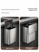 Kitchen Garbage Bin Wall-Mounted Stainless Steel Household No-Drilling Kitchen Waste Hanging Storage Bin 2025 New Model Bathroom
