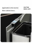 Kitchen Garbage Bin Wall-Mounted Stainless Steel Household No-Drilling Kitchen Waste Hanging Storage Bin 2025 New Model Bathroom